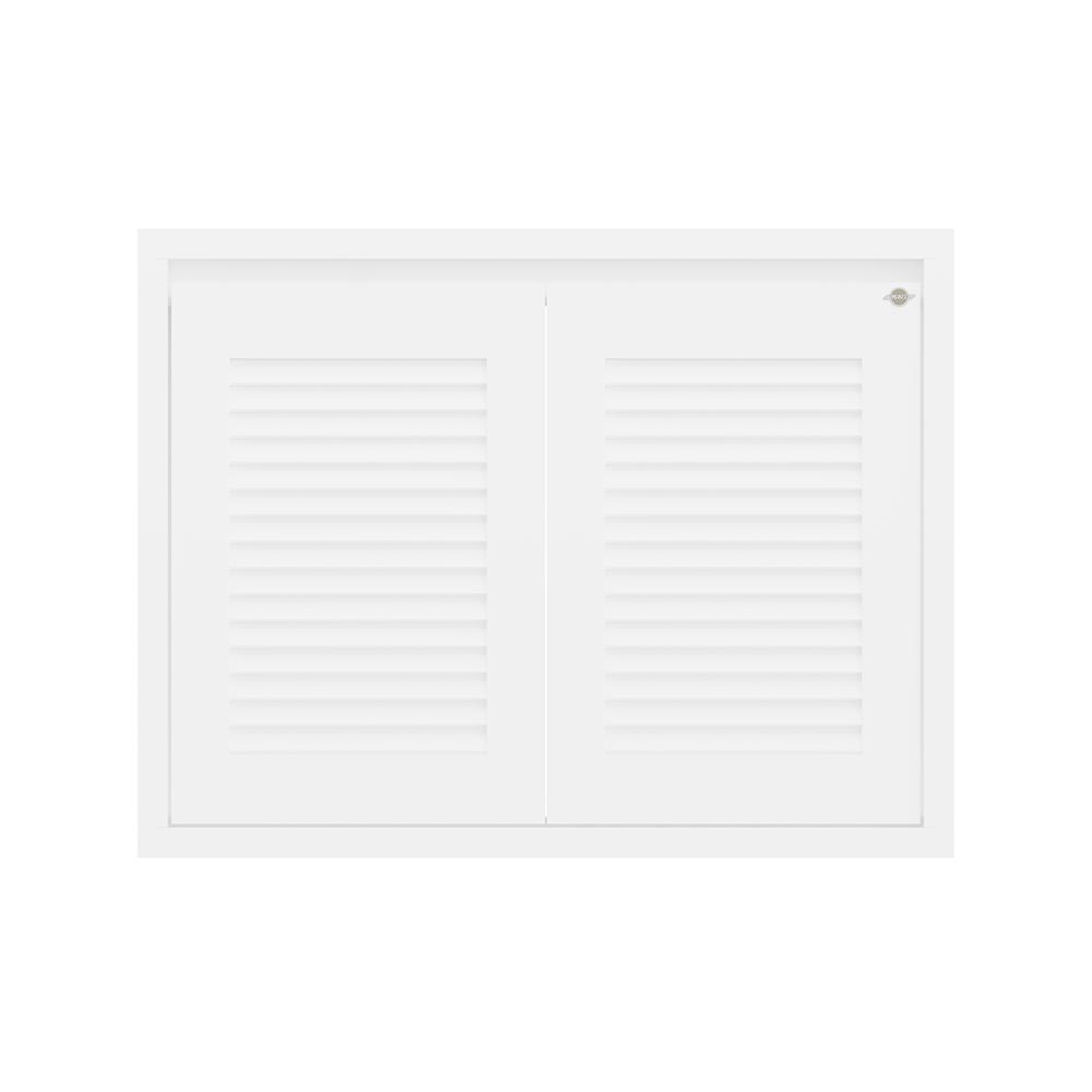 บานซิงค์คู่เกล็ดนอน JUPITER GRAND WHITE 87x67 ซม.