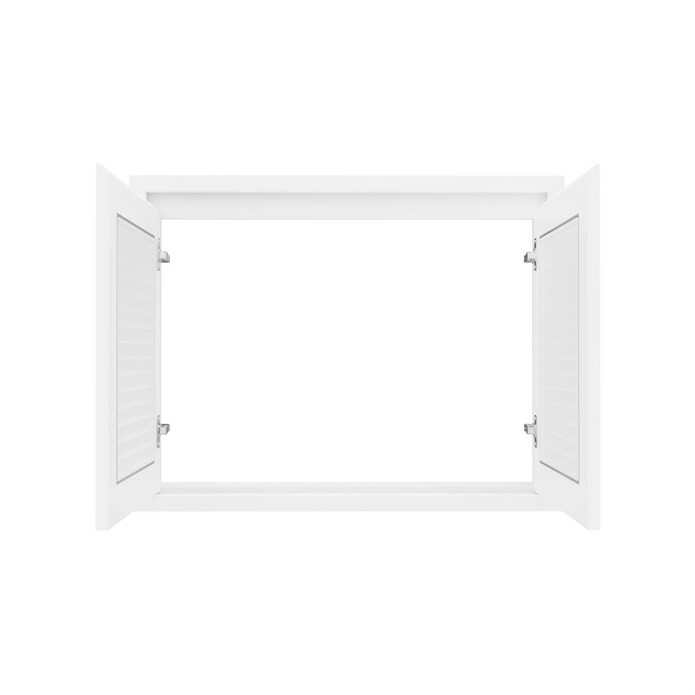 บานซิงค์คู่เกล็ดนอน JUPITER GRAND WHITE 87x67 ซม.