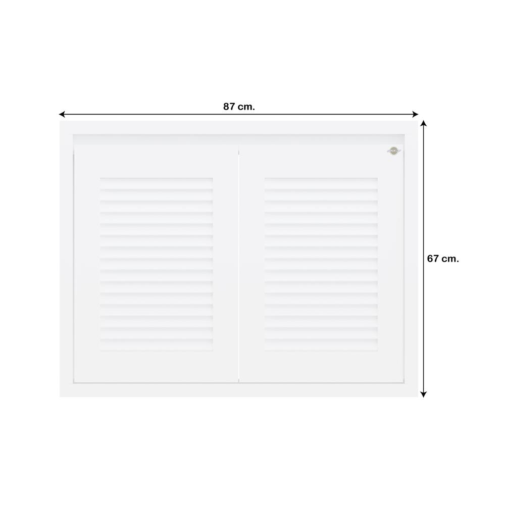 บานซิงค์คู่เกล็ดนอน JUPITER GRAND WHITE 87x67 ซม.