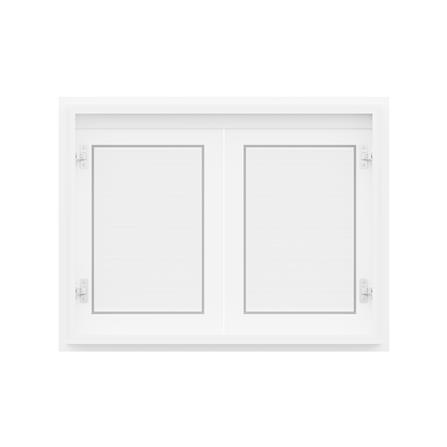 บานซิงค์คู่เกล็ดนอน JUPITER GRAND WHITE 87x67 ซม._3