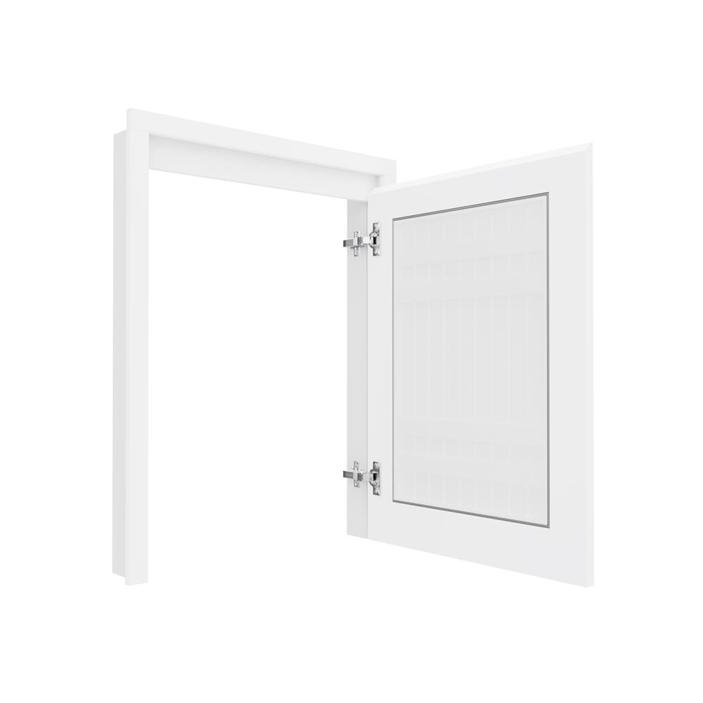 บานถังแก๊สเกล็ดตรง JUPITER GRAND WHITE 57x74 ซม.