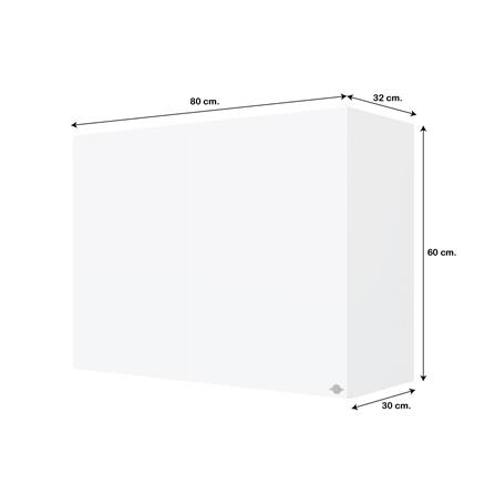 ตู้แขวนคู่ JUPITER GRAND WHITE 80x60 ซม._4