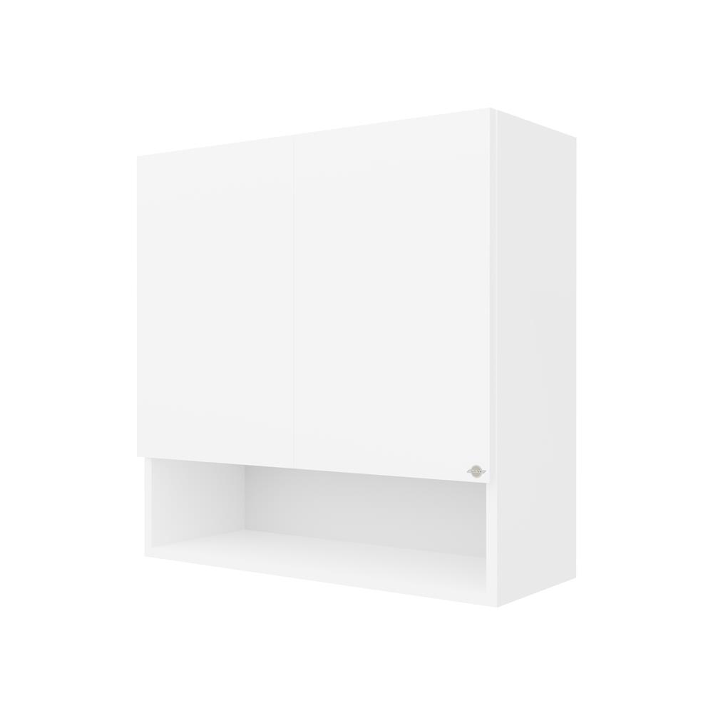 ตู้แขวนคู่พร้อมช่องโล่ง D2 JUPITER GRAND WHITE 80x80 ซม.
