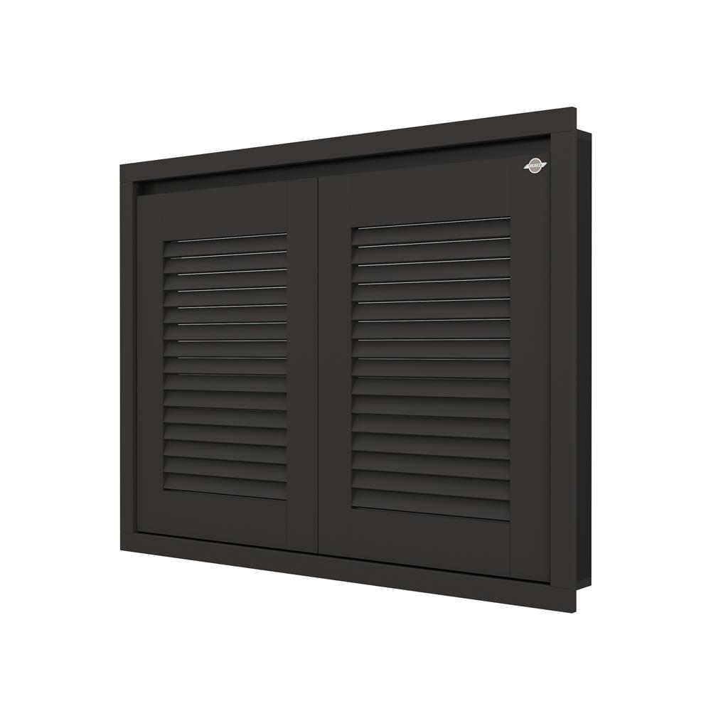 บานซิงค์คู่เกล็ดนอน JUPITER GRAND BROWN 87x67 ซม.