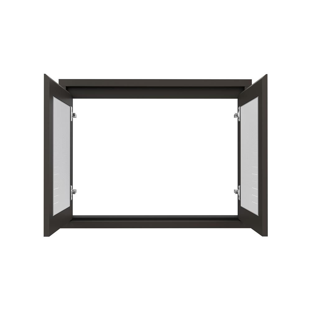 บานซิงค์คู่เกล็ดนอน JUPITER GRAND BROWN 87x67 ซม.