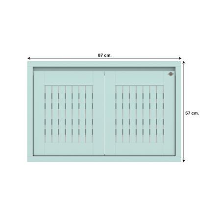 บานใต้เตาเกล็ดตรง JUPITER GRAND GREEN 87x57 ซม._4