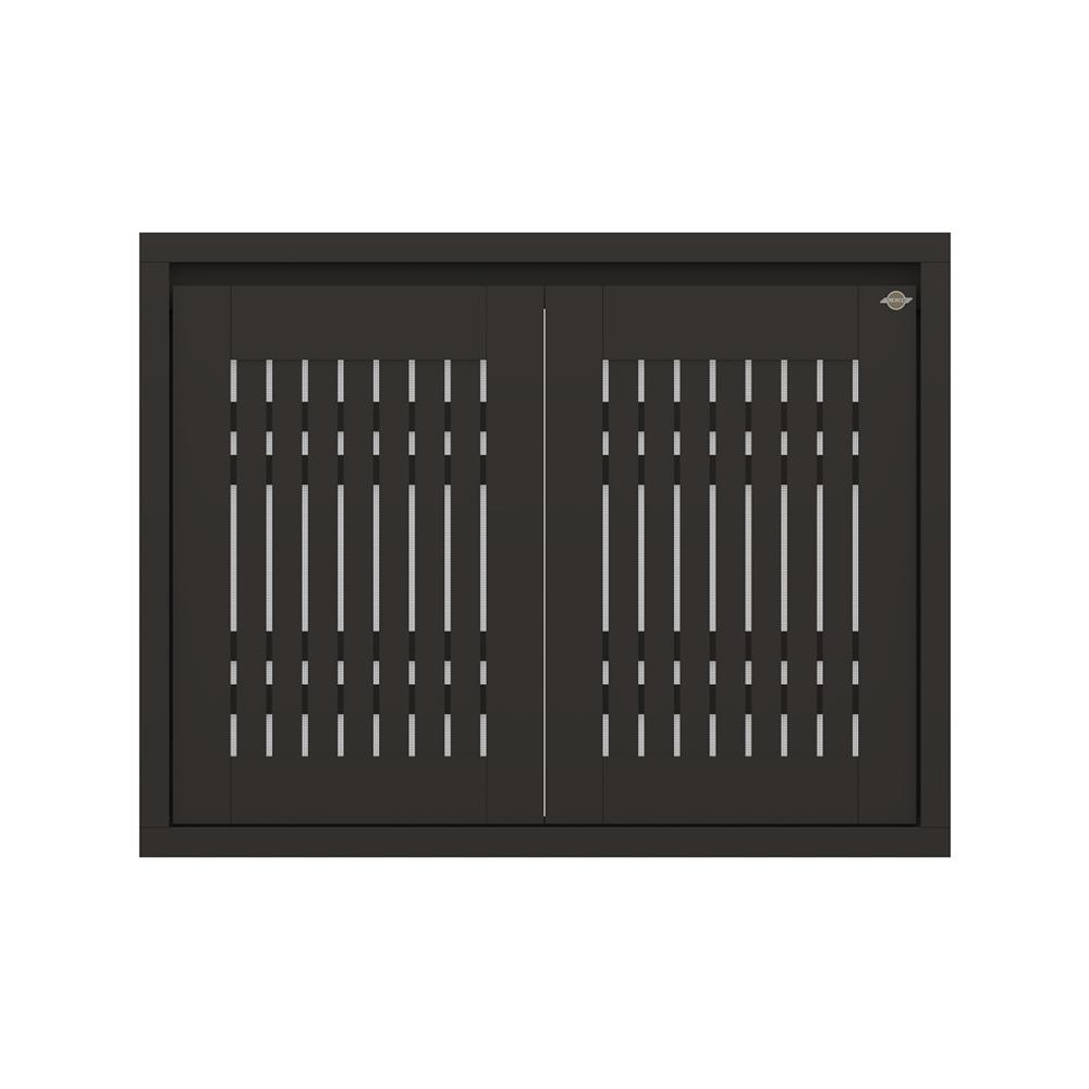 บานซิงค์คู่เกล็ดตรง JUPITER GRAND BROWN 87x67 ซม.