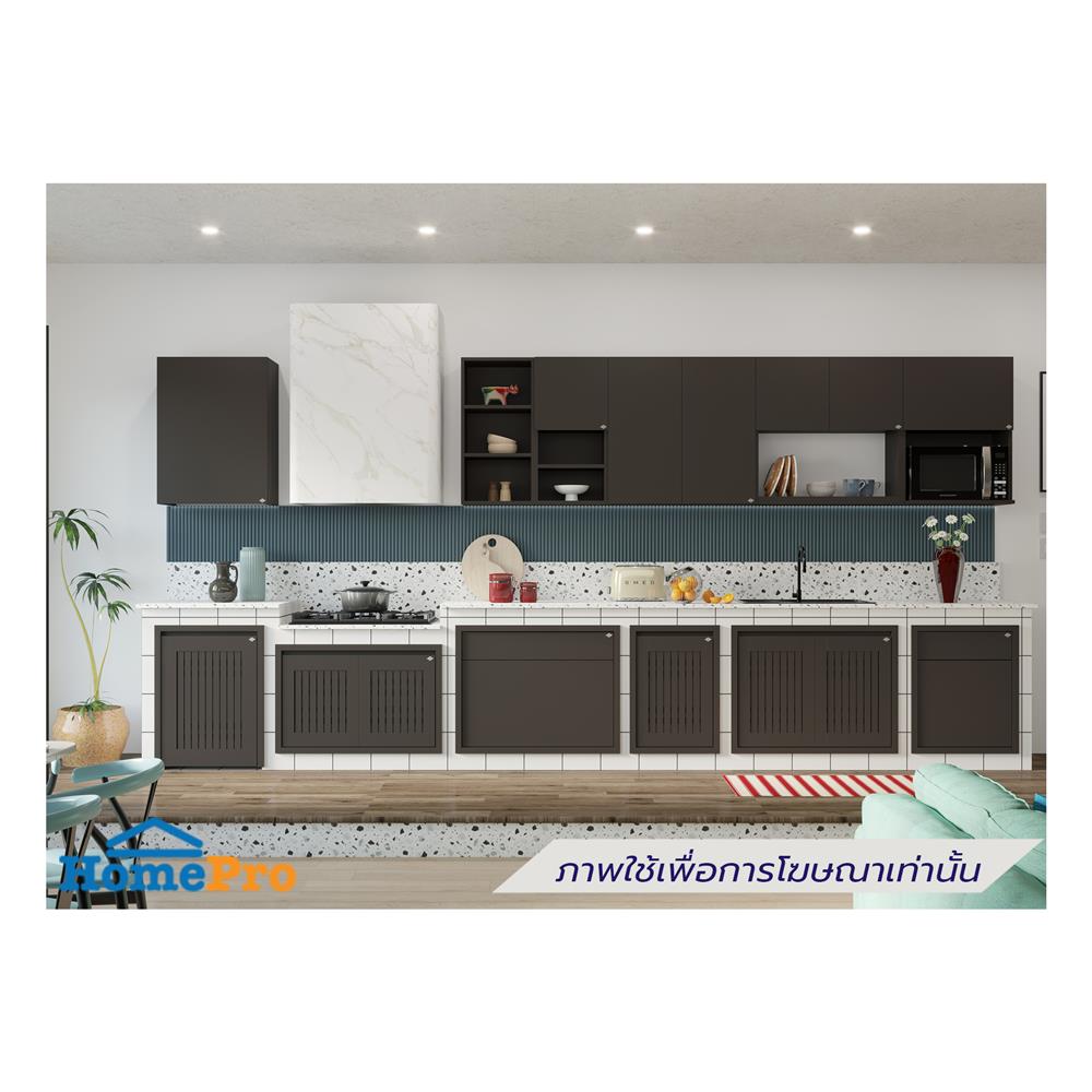 บานใต้เตาเกล็ดตรง JUPITER GRAND BROWN 87x57 ซม.