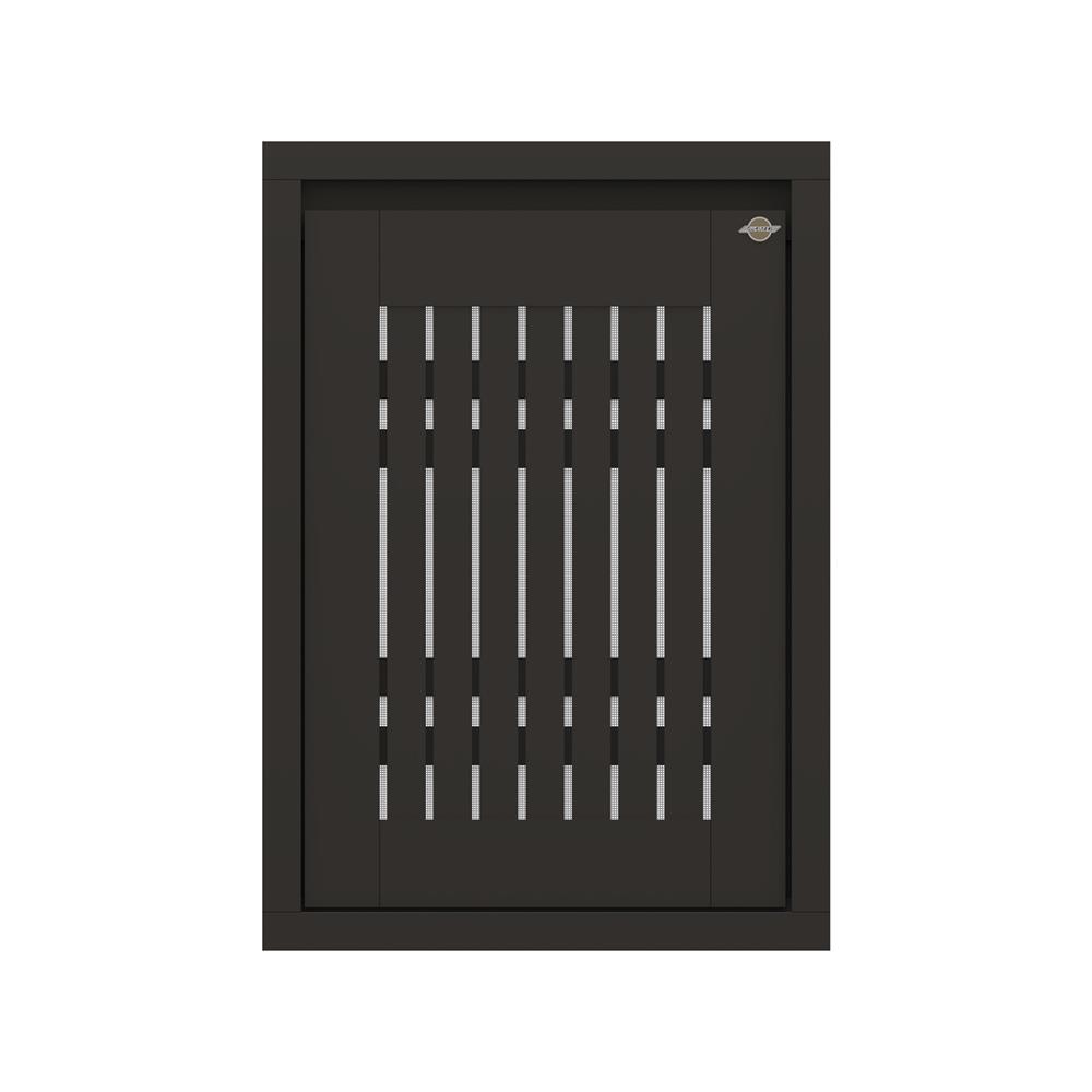 บานซิงค์เดี่ยวเกล็ดตรง JUPITER GRAND BROWN 47x67 ซม.