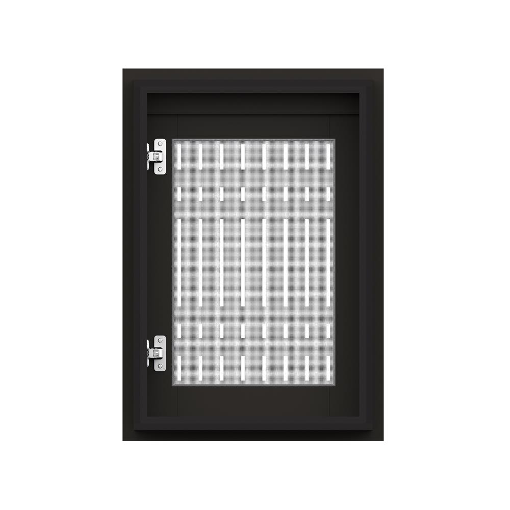 บานซิงค์เดี่ยวเกล็ดตรง JUPITER GRAND BROWN 47x67 ซม.