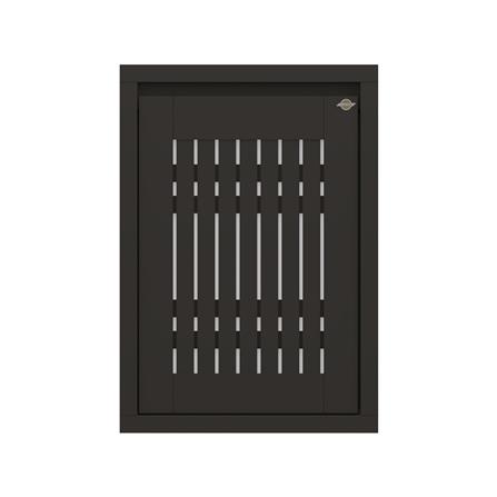 บานซิงค์เดี่ยวเกล็ดตรง JUPITER GRAND BROWN 47x67 ซม._0