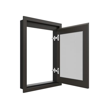 บานซิงค์เดี่ยวเกล็ดตรง JUPITER GRAND BROWN 47x67 ซม._2