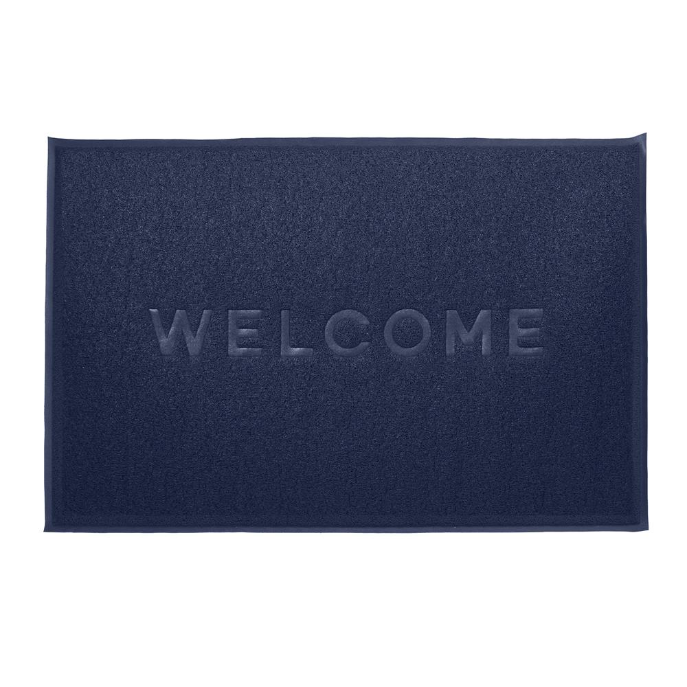 พรมเช็ดเท้าดักฝุ่น HOME LIVING STYLE W.NEO 120X180 ซม. สีน้ำเงิน