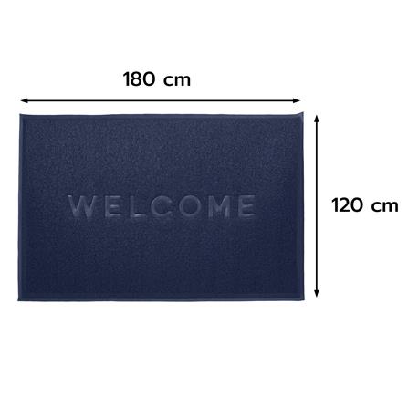 พรมเช็ดเท้าดักฝุ่น HOME LIVING STYLE W.NEO 120X180 ซม. สีน้ำเงิน_7