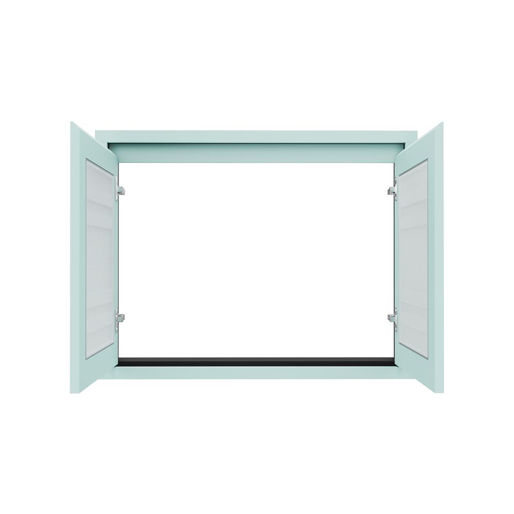 บานซิงค์คู่เกล็ดตรง JUPITER GRAND GREEN 87x67 ซม.