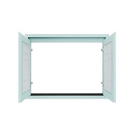 บานซิงค์คู่เกล็ดตรง JUPITER GRAND GREEN 87x67 ซม._2