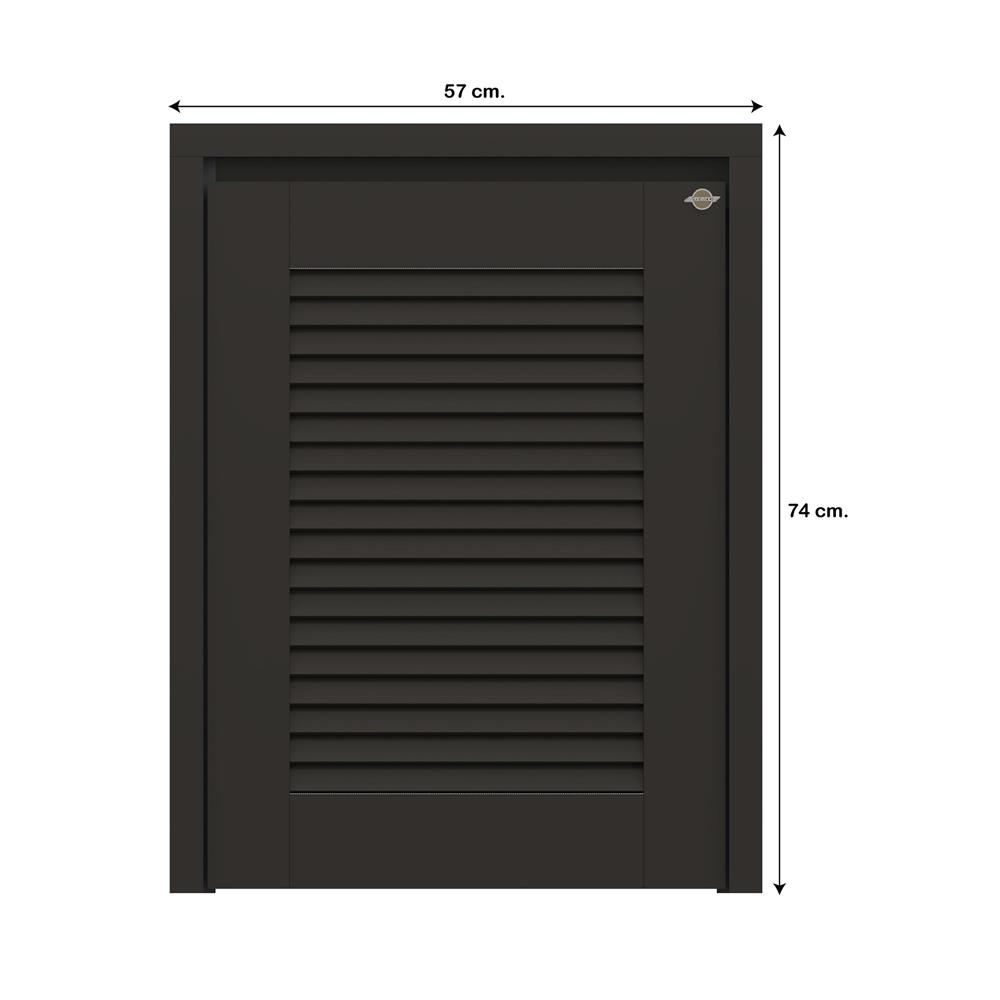 บานถังแก๊สเกล็ดนอน JUPITER GRAND BROWN 57x74 ซม.