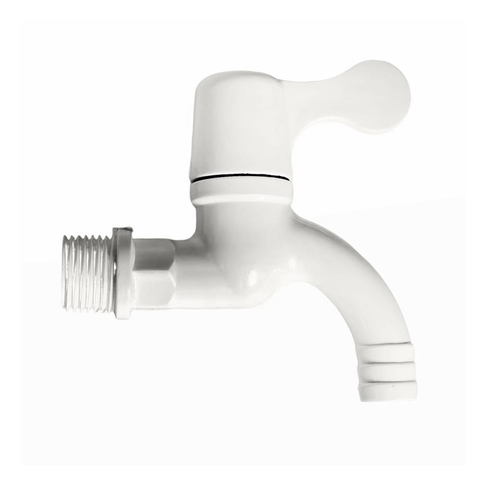 ก๊อกสนาม PVC ERA สีขาว 1/2 นิ้ว (2 ชิ้น)