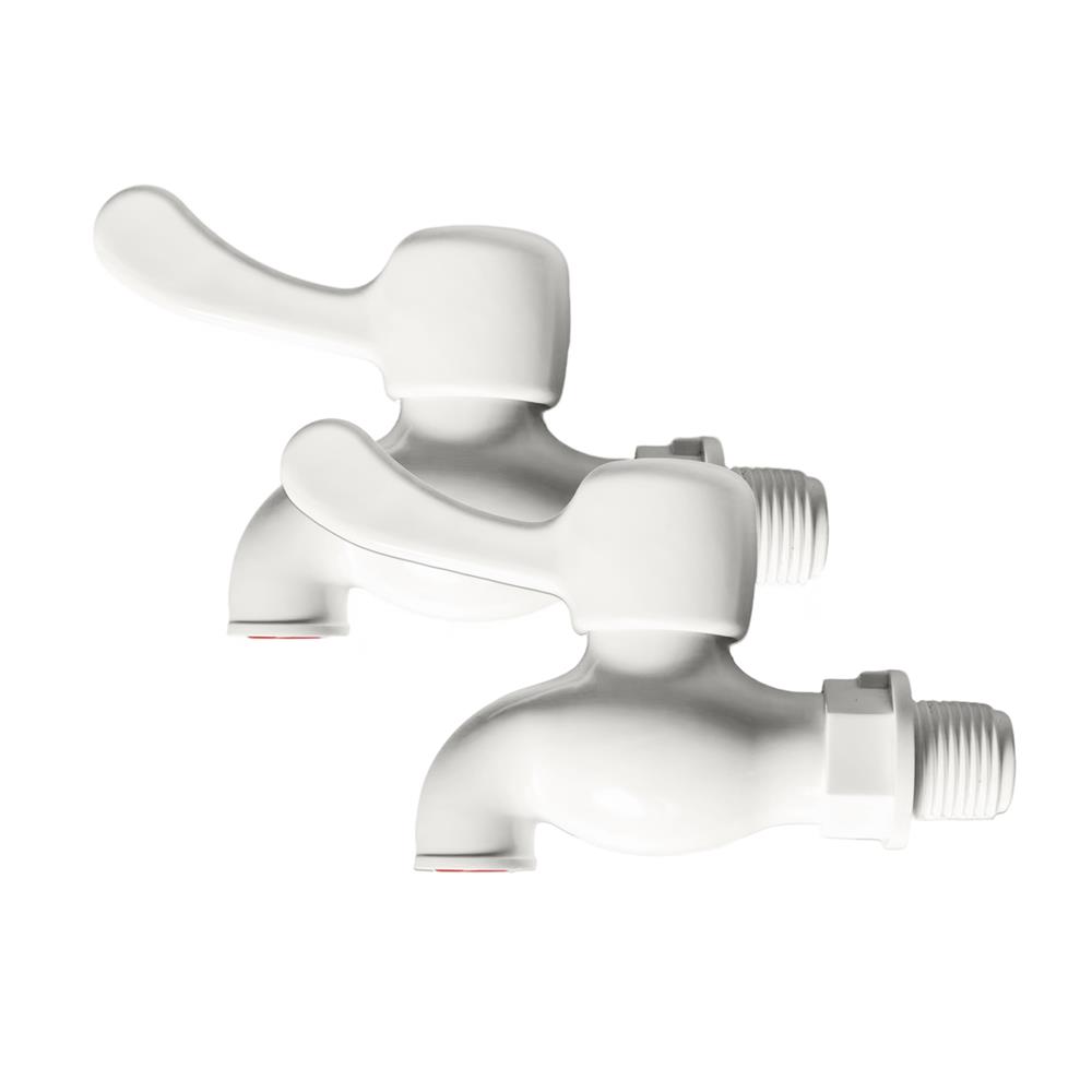 ก๊อกบอล PVC ERA สีขาว 3/4 นิ้ว (2 ชิ้น)