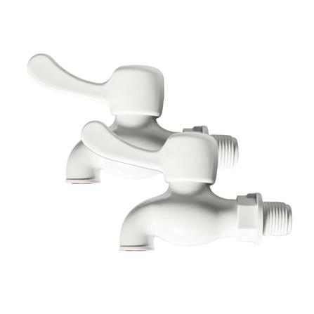 ก๊อกบอล PVC ERA สีขาว 3/4 นิ้ว (2 ชิ้น)_0