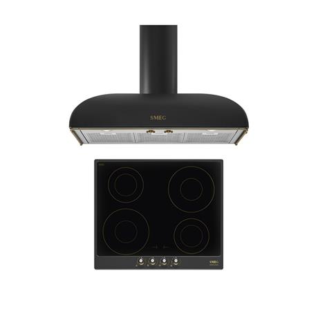 เตาฝัง+เครื่องดูดควัน SMEG SI764AOM+KS89AOE_0