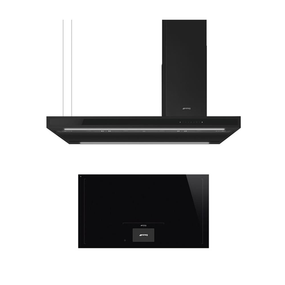 เตาฝัง+เครื่องดูดควัน SMEG SIA1963D+KLTI12L4MB