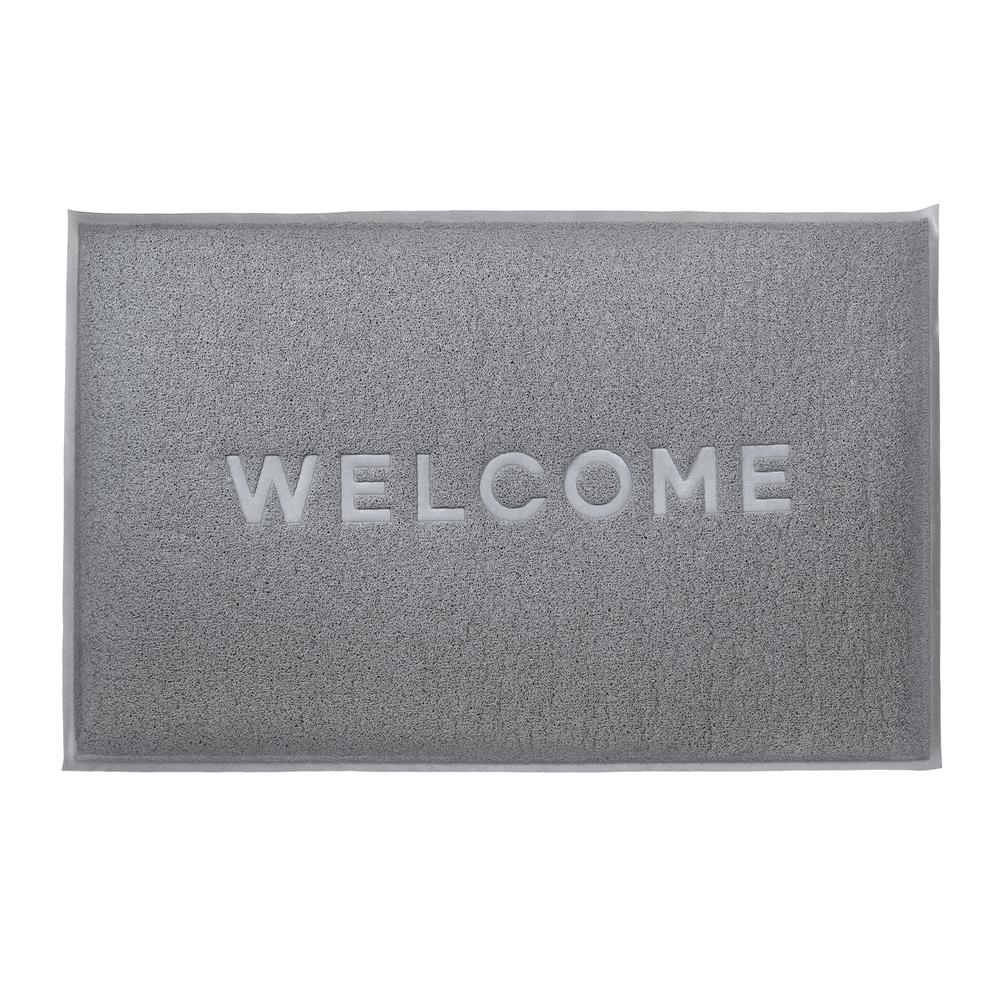 พรมเช็ดเท้าดักฝุ่น HOME LIVING STYLE W.NEO 120X180 ซม. สีเทา