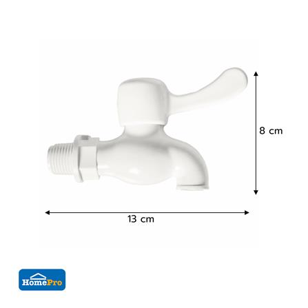 ก๊อกบอล PVC ERA สีขาว 1/2 นิ้ว (2 ชิ้น)_3