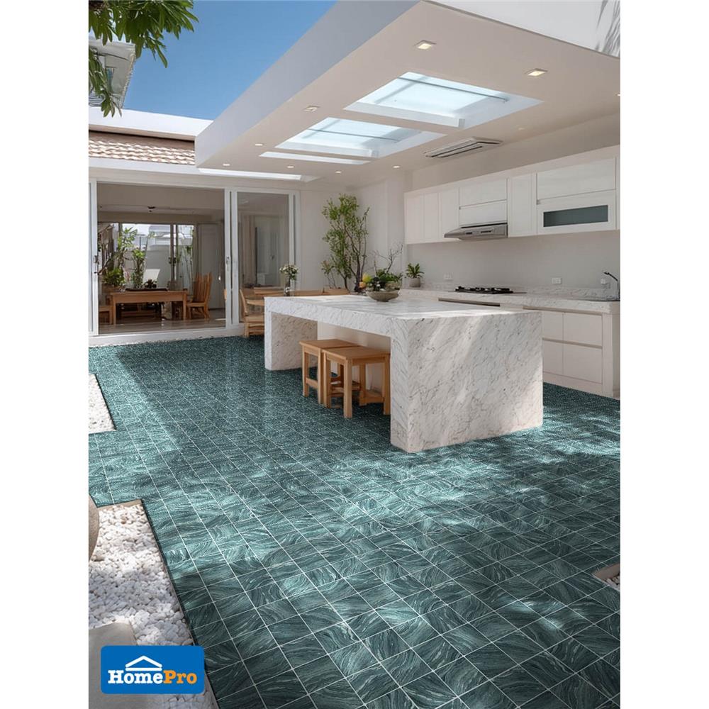 กระเบื้องพื้นพอร์ซเลน 16x16 นิ้ว COTTO บาซิลิสก์ เขียว PM 0.96 ตร.ม.