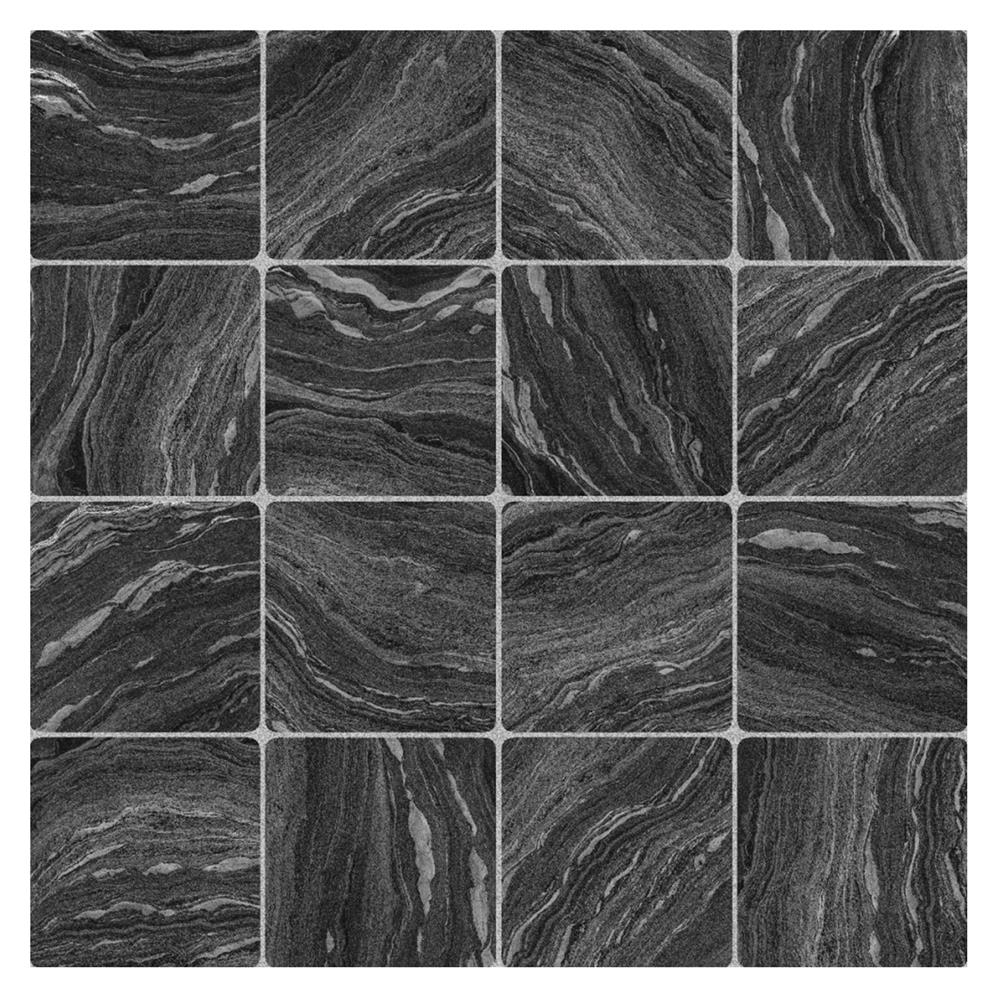 กระเบื้องพื้นพอร์ซเลน 16x16 นิ้ว COTTO บาซิลิสก์ เทาเข้ม PM 0.96 ตร.ม.