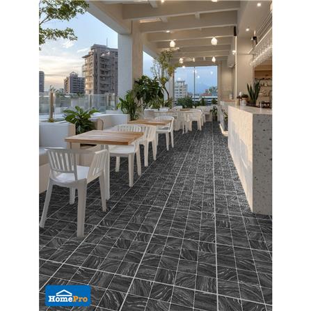 กระเบื้องพื้นพอร์ซเลน 16x16 นิ้ว COTTO บาซิลิสก์ เทาเข้ม PM 0.96 ตร.ม._4