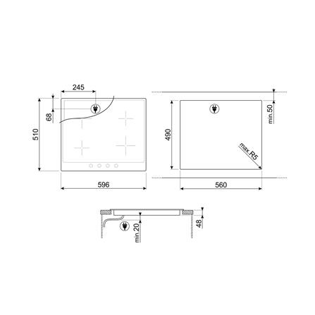 เตาฝัง+เครื่องดูดควัน SMEG P864PO+KS89POE_5