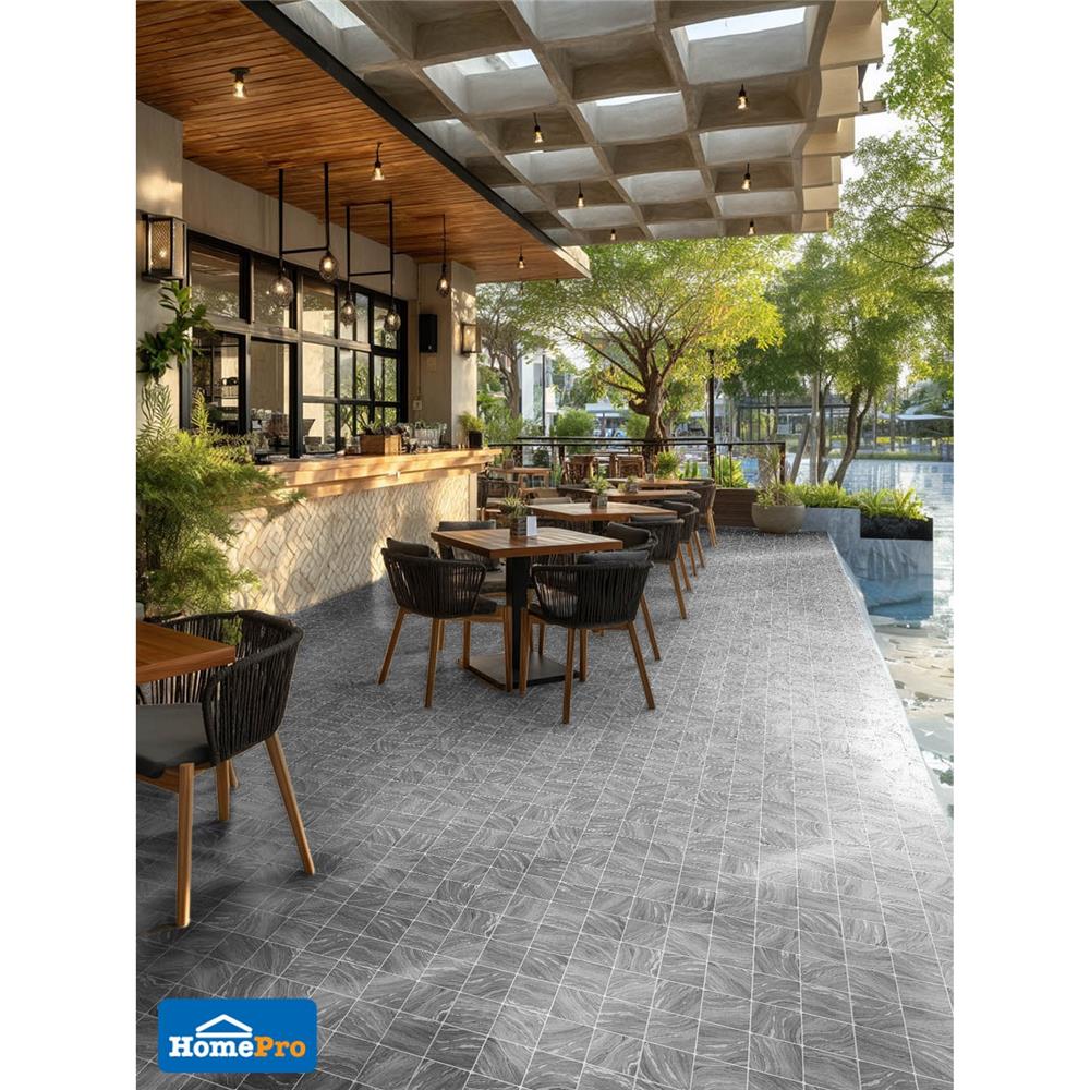 กระเบื้องพื้นพอร์ซเลน 16x16 นิ้ว COTTO บาซิลิสก์ เทา PM 0.96 ตร.ม.