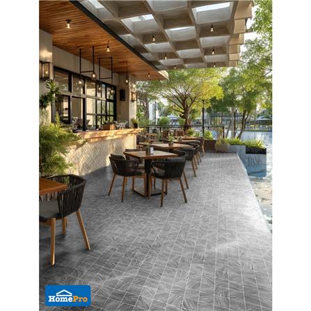 กระเบื้องพื้นพอร์ซเลน 16x16 นิ้ว COTTO บาซิลิสก์ เทา PM 0.96 ตร.ม._4