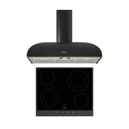 เตาฝัง+เครื่องดูดควัน SMEG P864AO+KS89AOE_0