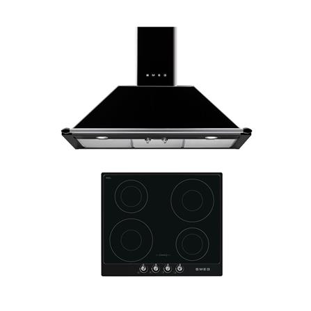 เตาฝัง+เครื่องดูดควัน SMEG SI964NM+KT90BLE_0