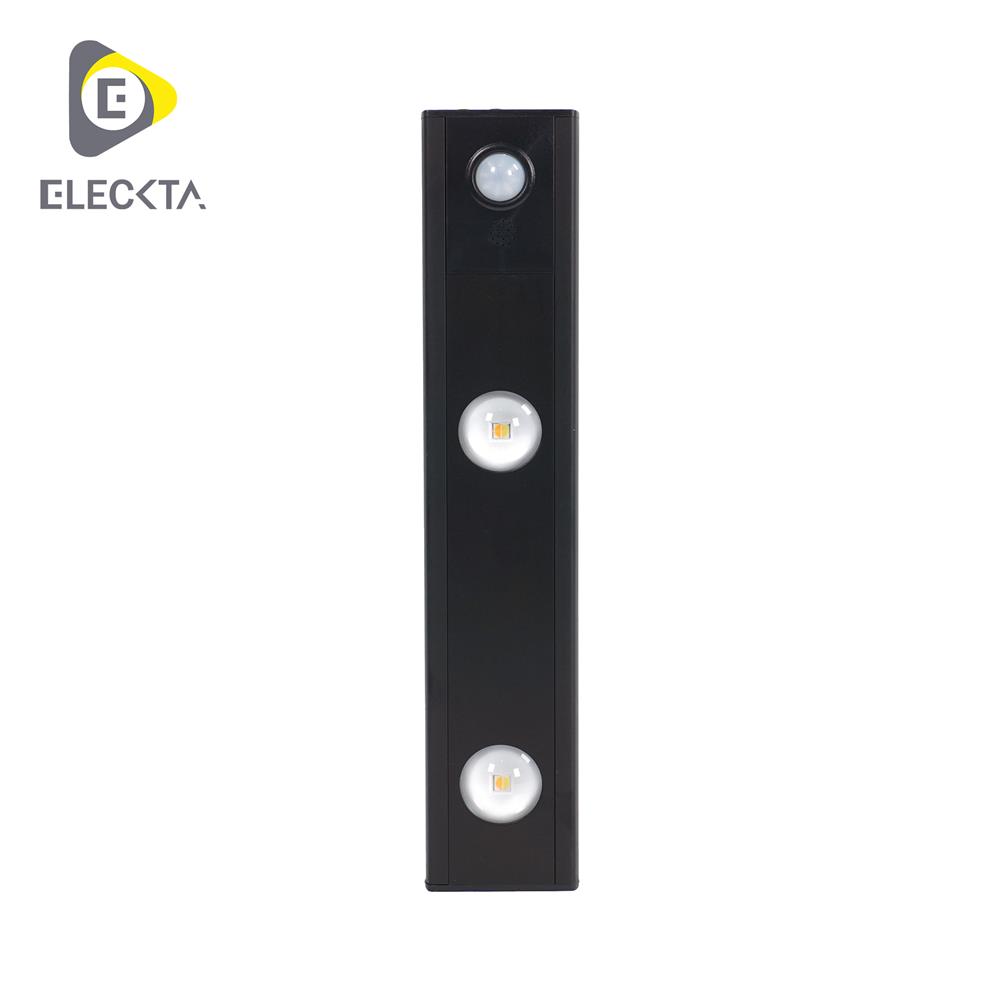 ไฟ LED อัตโนมัติ 20 ซม. ELECKTA SSBW-200 100 ลูเมน สีดำ