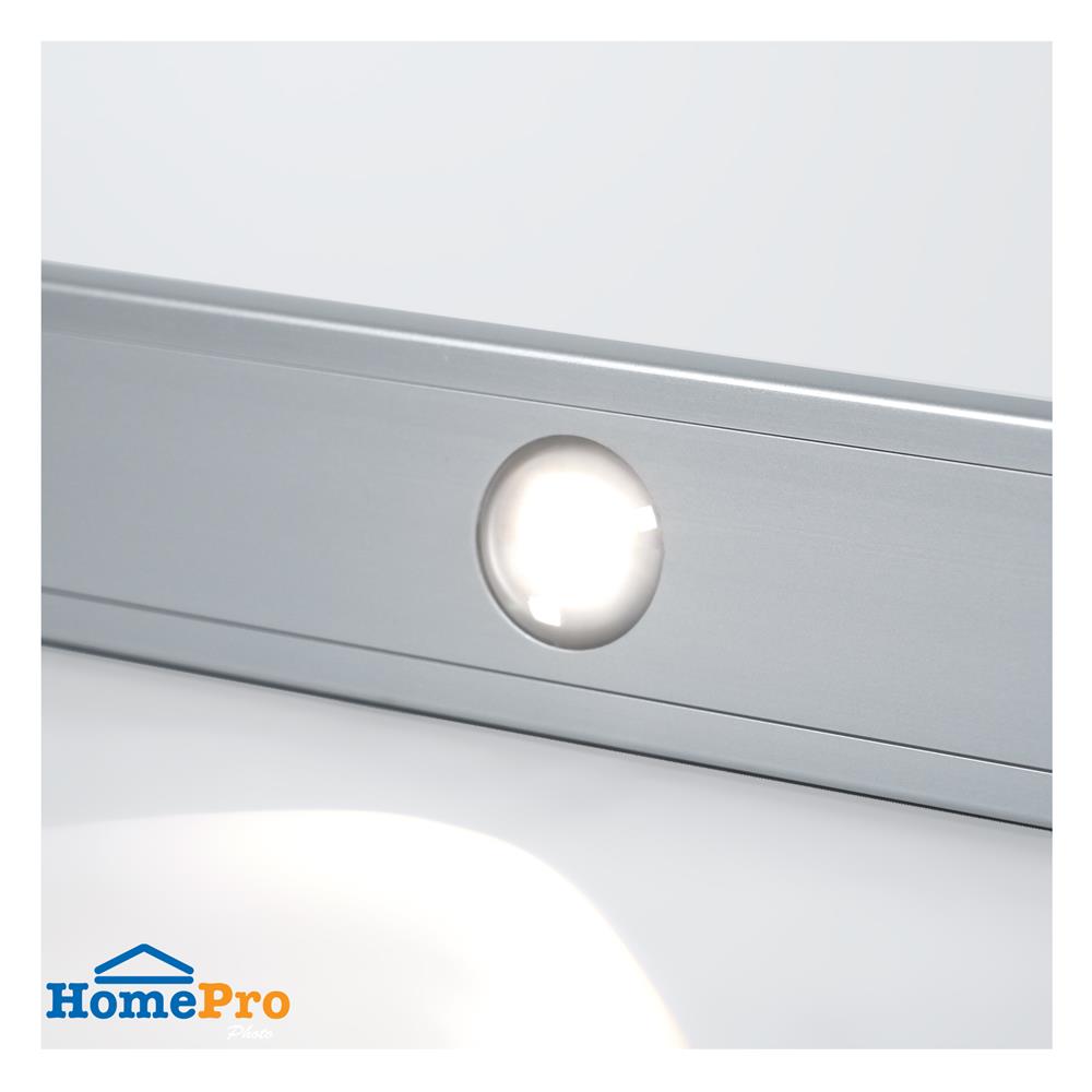 ไฟ LED อัตโนมัติ 40 ซม. ELECKTA SSBW-400 150 ลูเมน สีเงิน