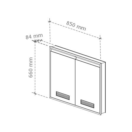 บานซิงค์คู่ช่องระบาย STARMARK MAXII 85x66 ซม. สี RICH WALNUT_5