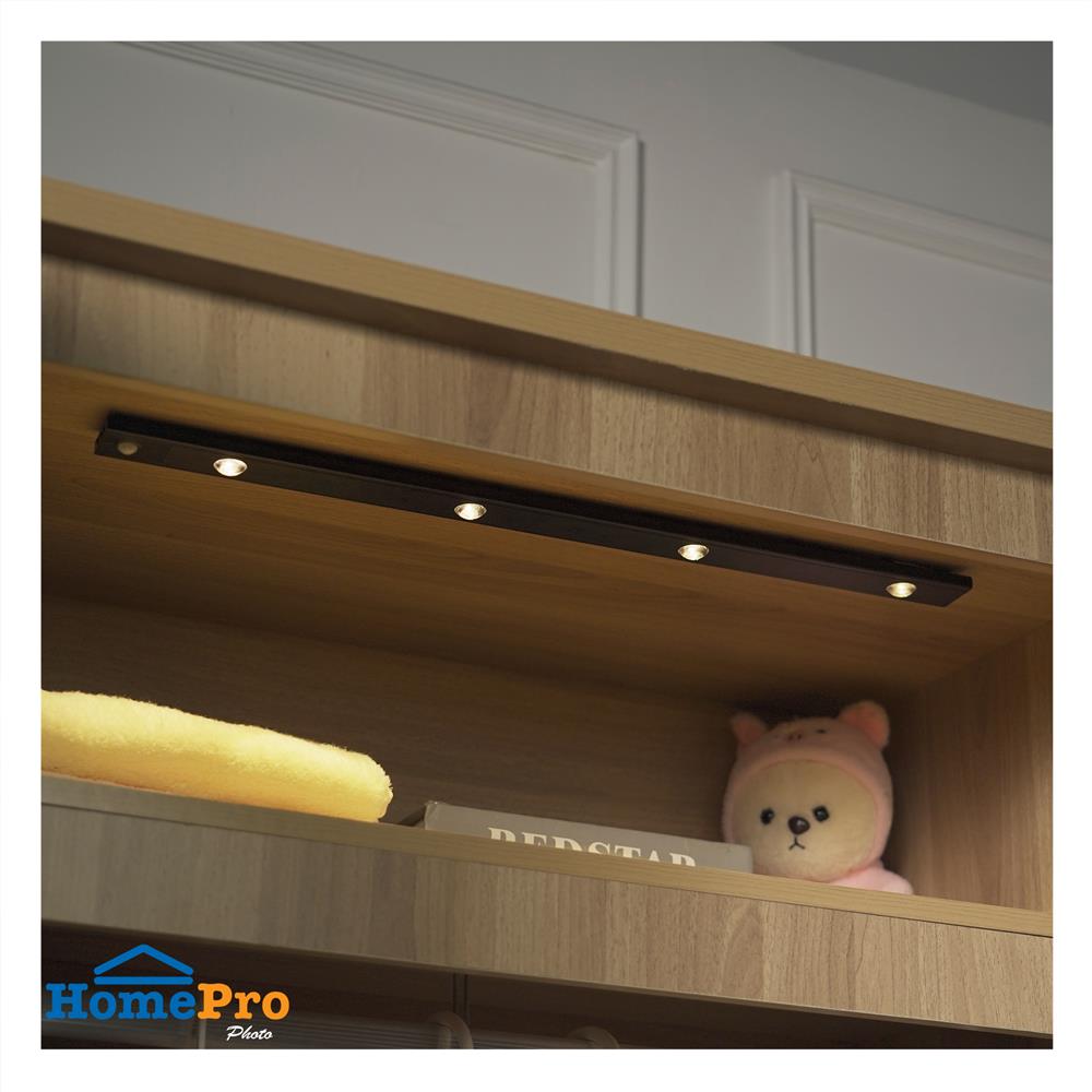 ไฟ LED อัตโนมัติ 60 ซม. ELECKTA SSBW-600 200 ลูเมน สีดำ