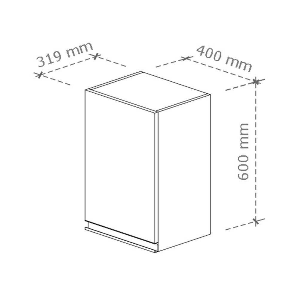ตู้แขวนเดี่ยวเปิดขวา STARMARK MAXII 40x60 ซม. สี RICH WALNUT