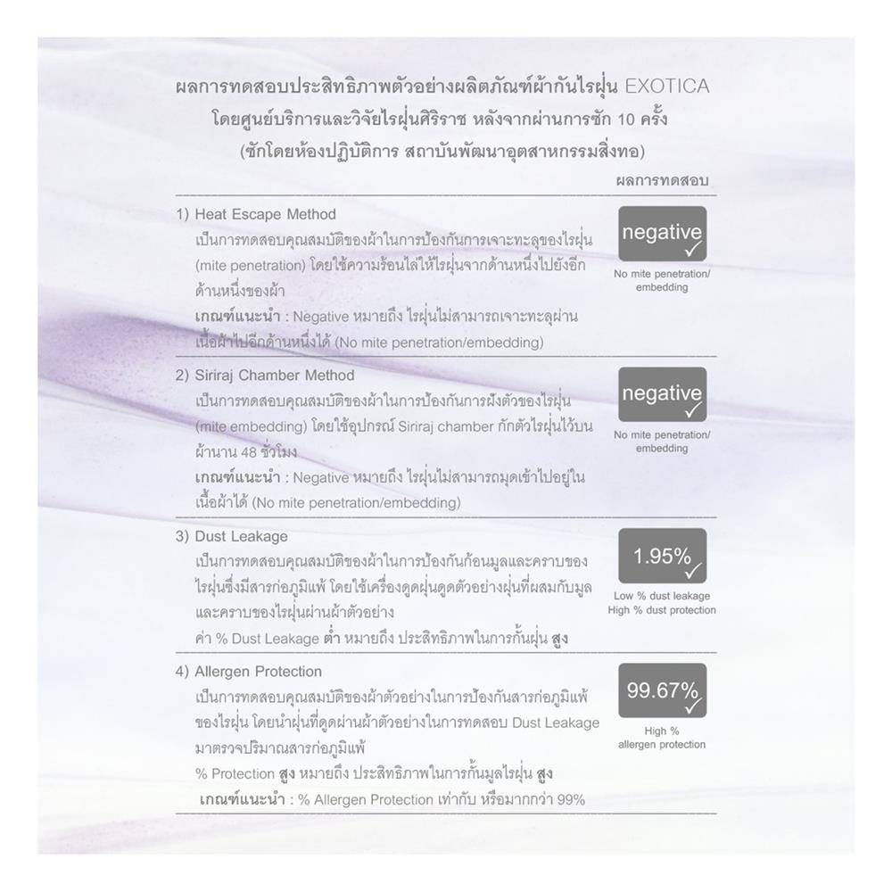 ผ้าปูที่นอน 6 ฟุต EXOTICA 00XO สี WHITE