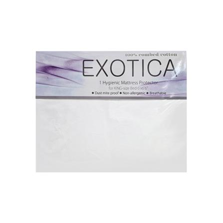ผ้าปูที่นอน 6 ฟุต EXOTICA 00XO สี WHITE_4