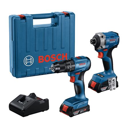 ชุดสว่านไร้สาย (พร้อมแบตเตอรี่) BOSCH GSB185+GDR215 18 โวลต์_0
