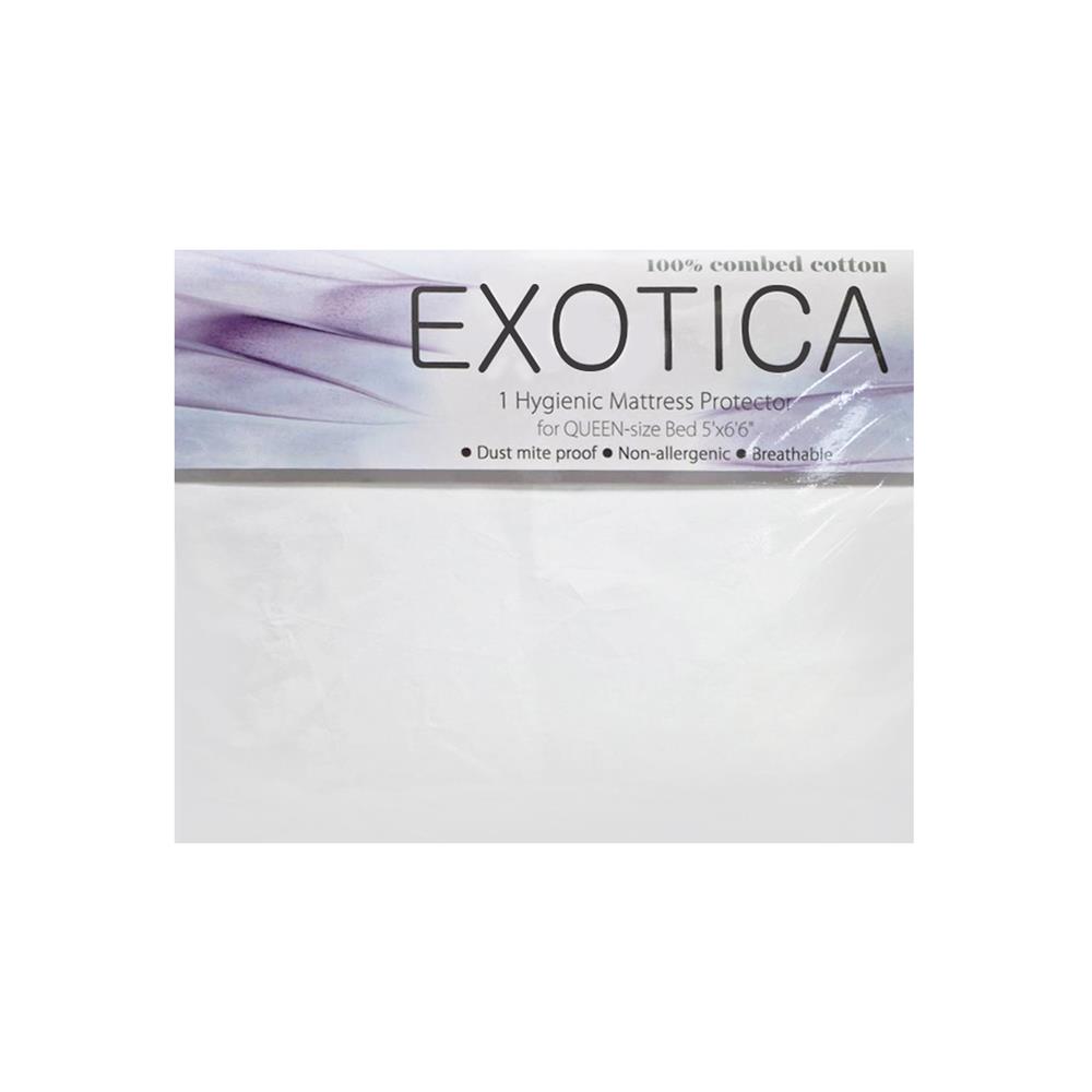 ผ้าปูที่นอน 5 ฟุต EXOTICA 00XO สี WHITE