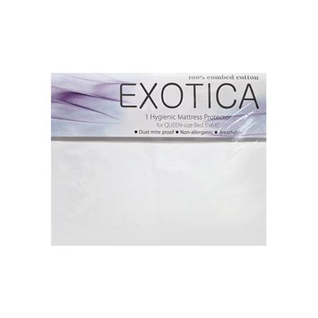 ผ้าปูที่นอน 5 ฟุต EXOTICA 00XO สี WHITE_4
