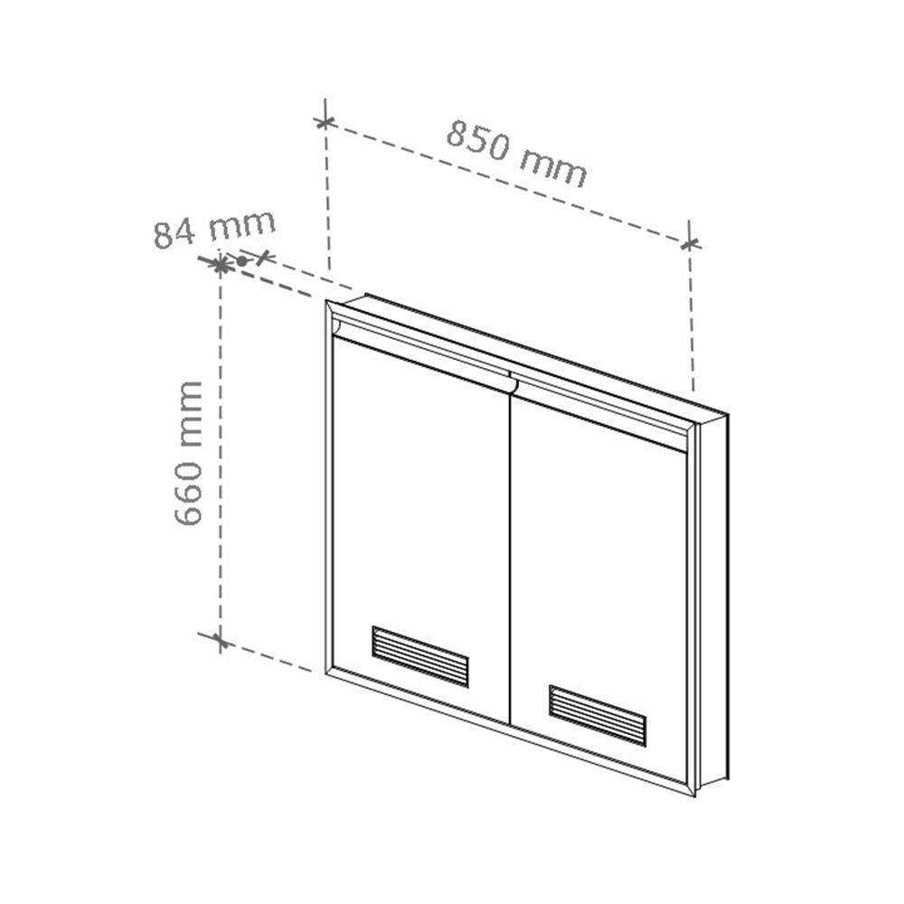 บานซิงค์คู่ช่องระบาย STARMARK MAXII 85x66 ซม. สี TITANIUM GREY