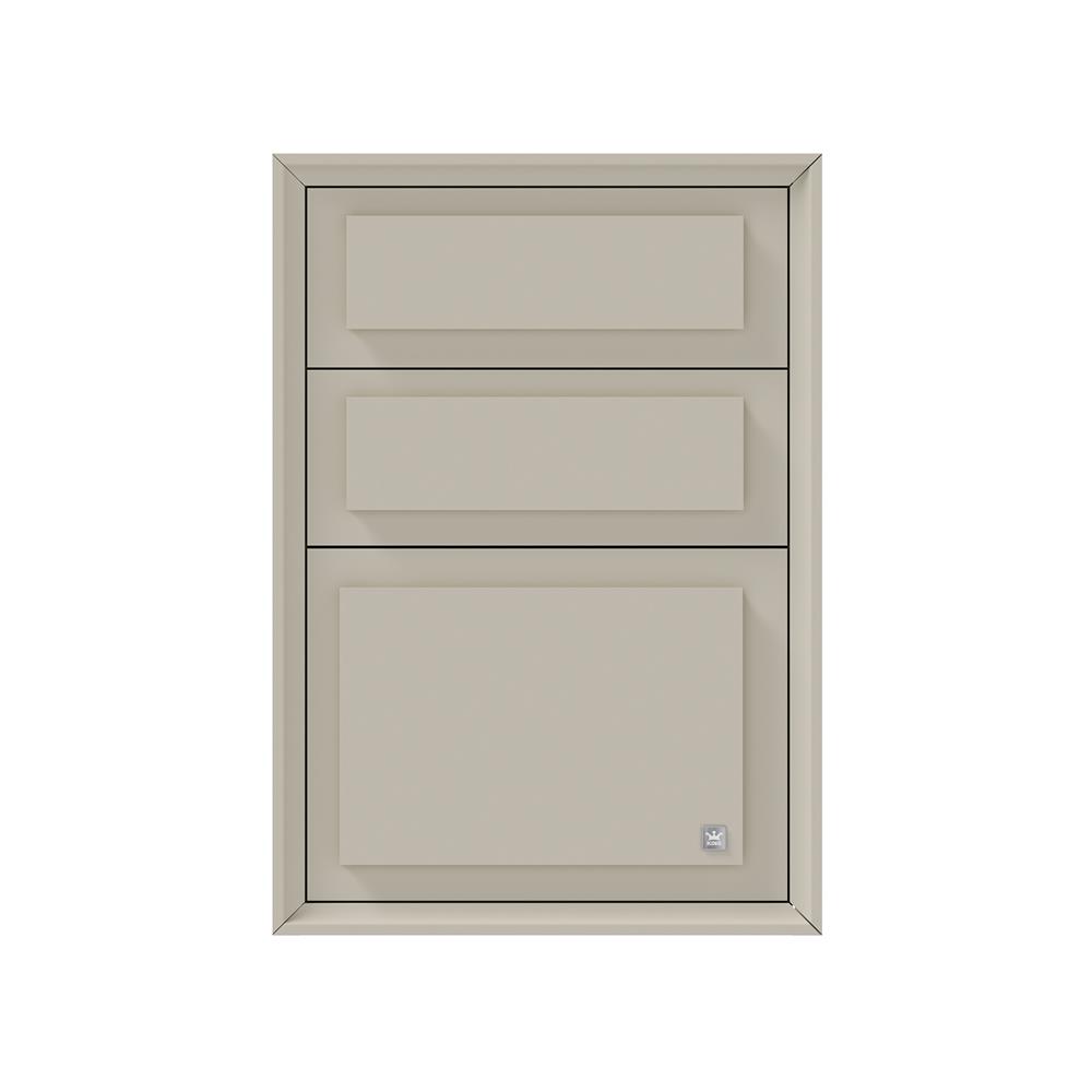 ตู้ลิ้นชัก 3 ชั้น ลูกฟัก KING PLATINUM A7 49x68.8 ซม. สีโธฟู