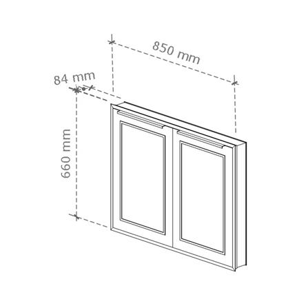 บานซิงค์คู่ STARMARK KYLIE V2 85x66 ซม. สียูนีค โอ๊ค_5