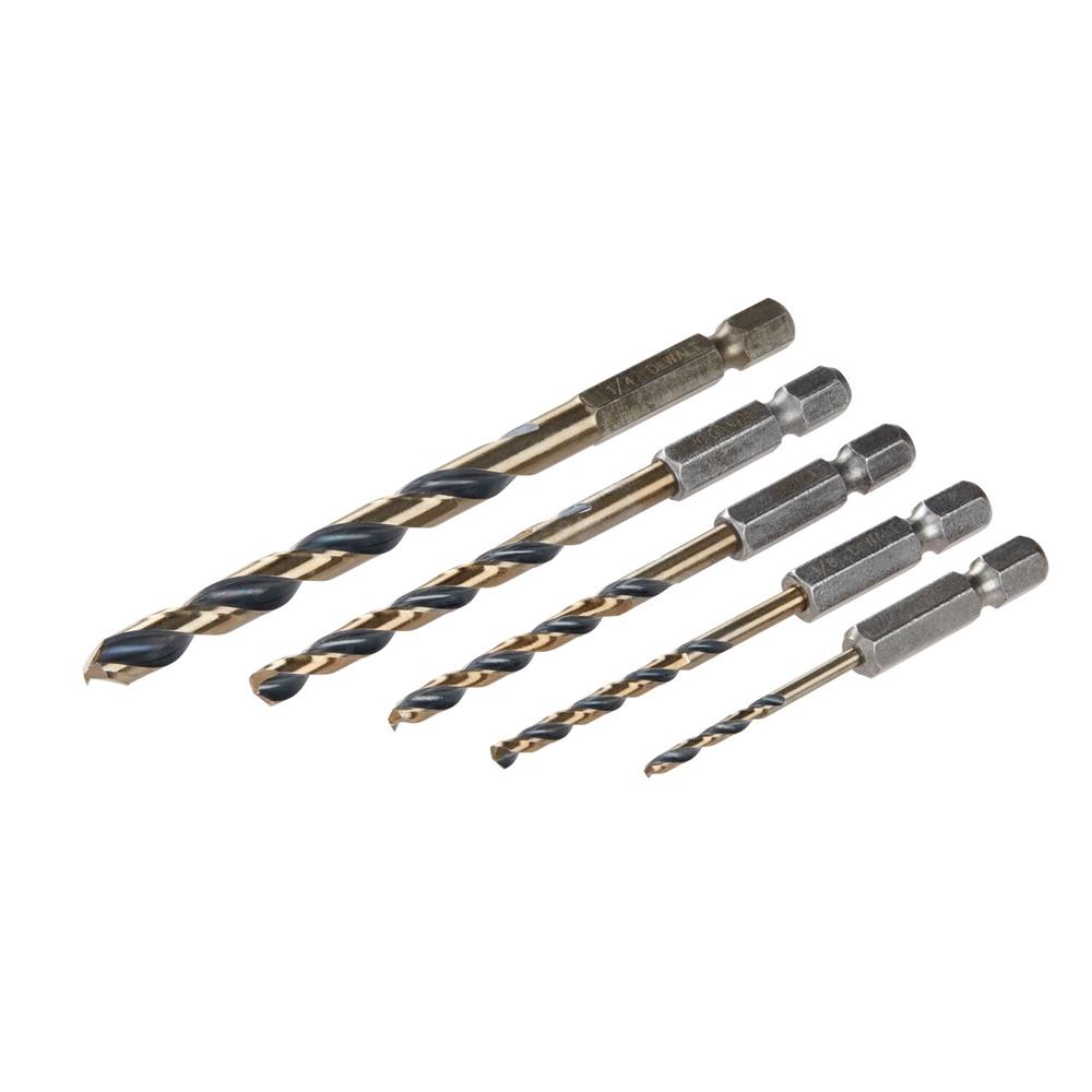 ชุดดอกสว่านก้านหกเหลี่ยม DEWALT DWAH1105 (5 ชิ้น)